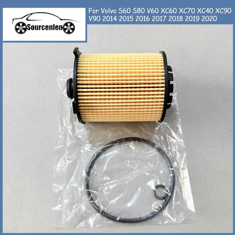32140029   Kit de filtro de óleo 31372212 31372214   Para Volvo S60 S80 V60 XC60 XC70 XC40 XC90 V90 2014 2015 2016 2017 2018 2019 2020 Carro