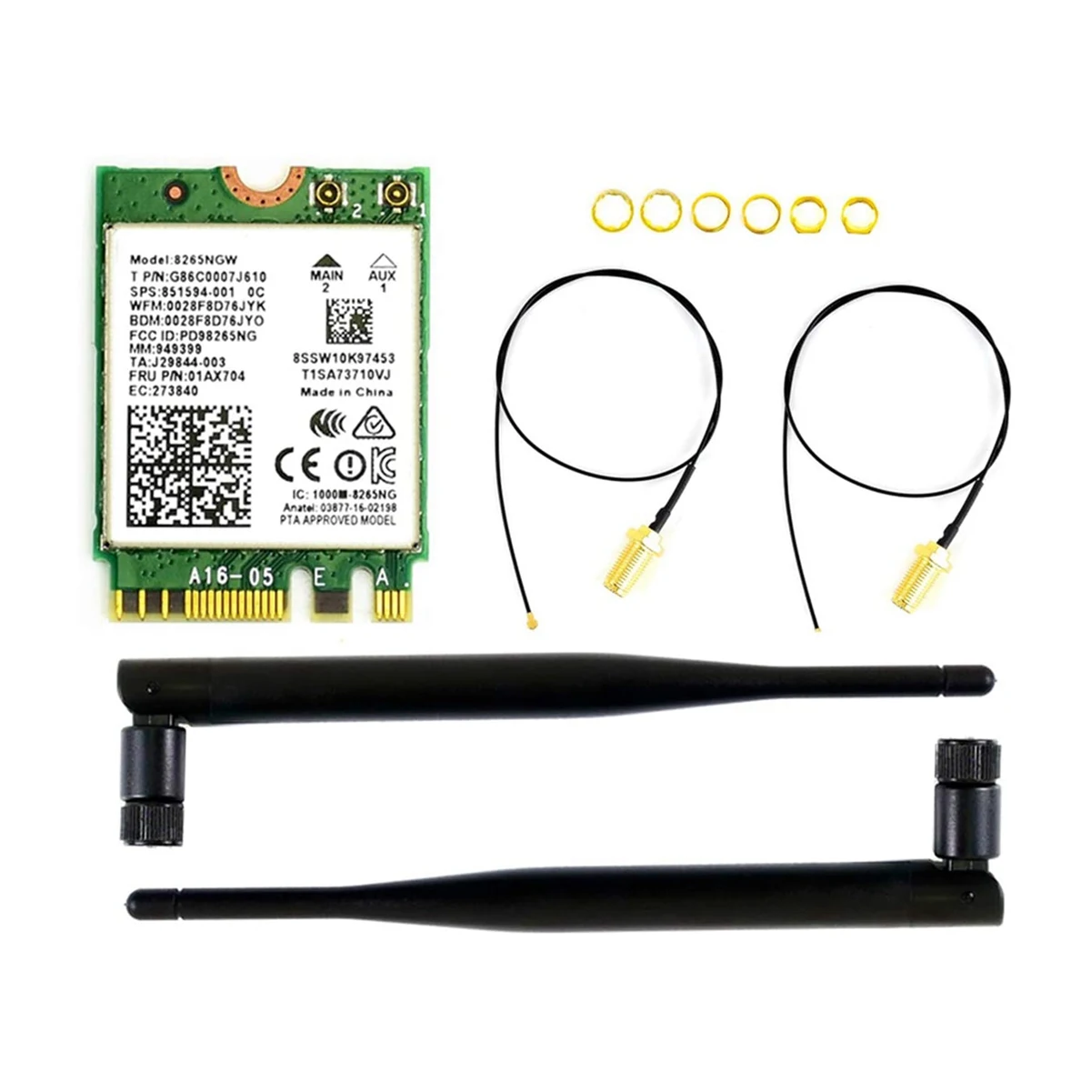 Módulo NIC sem fio Waveshare AC8265 para Jetson Nano (B01) integrado