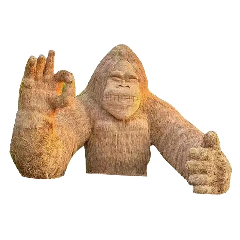 Scarecrow Crafts Animated Characters Straw Carving Ornament Farming Characters Hand Weaving
