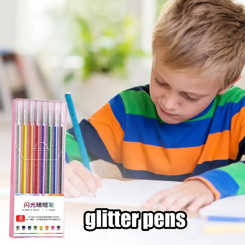 Glitter Gel Pens For Coloring Vibrant Coloured Writing Pens Coloured Writing Pens Set For Kids Adults Coloring Books Cards