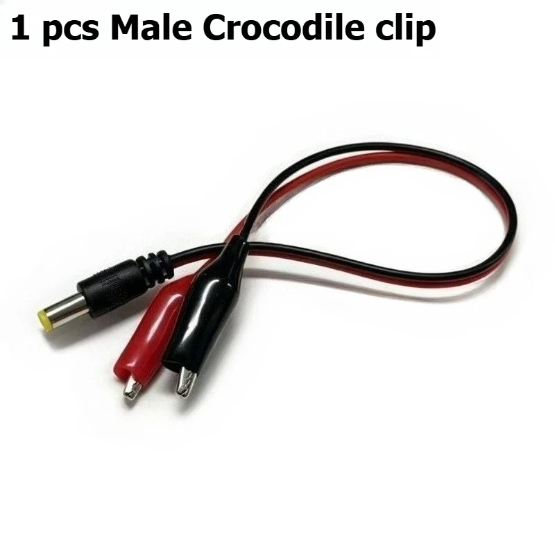 Male and female connection for crocodile clips, wire testing power supply, wire for connection