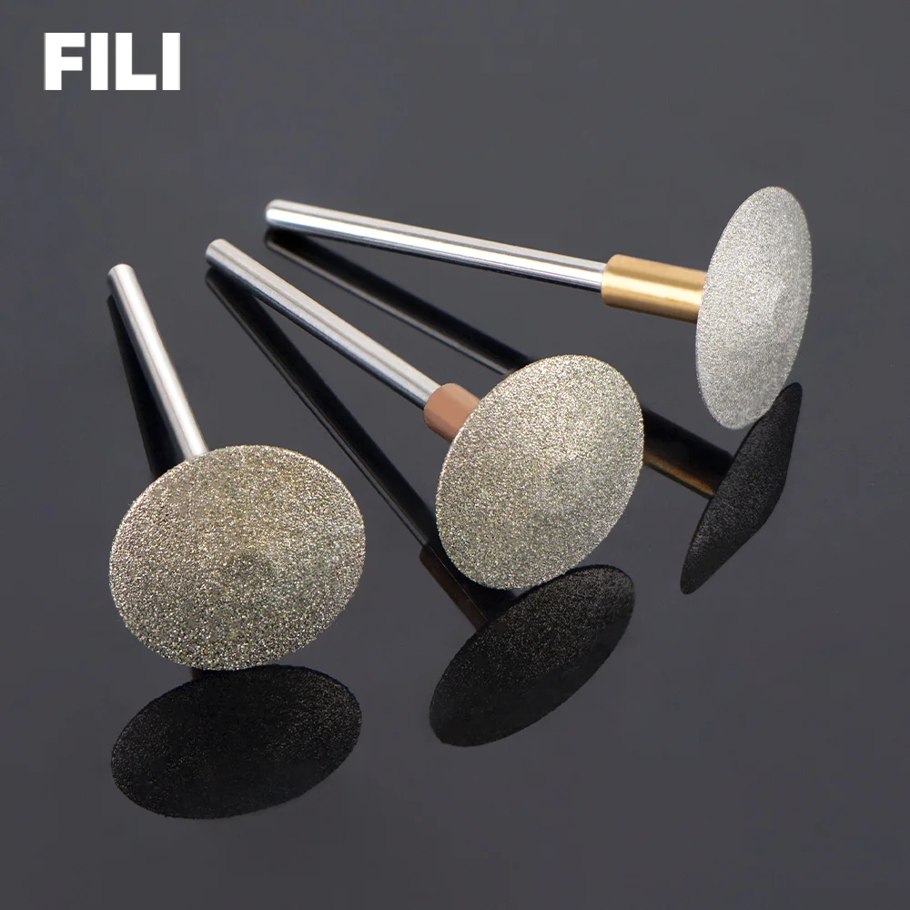 

3pcs Diamond Drill Bit 3/32"Pedicure Polishing Foot Callus Cuticle Cutters Burr Bits Metal Sanding Disc Manicure Pedicure Tool