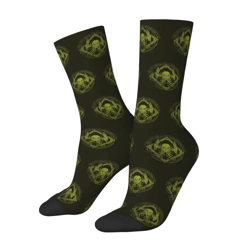 Cute Printing Lovecraft Mythos Monster Cthulhu Socks for Men Women Stretchy Summer Autumn Winter Crew Socks