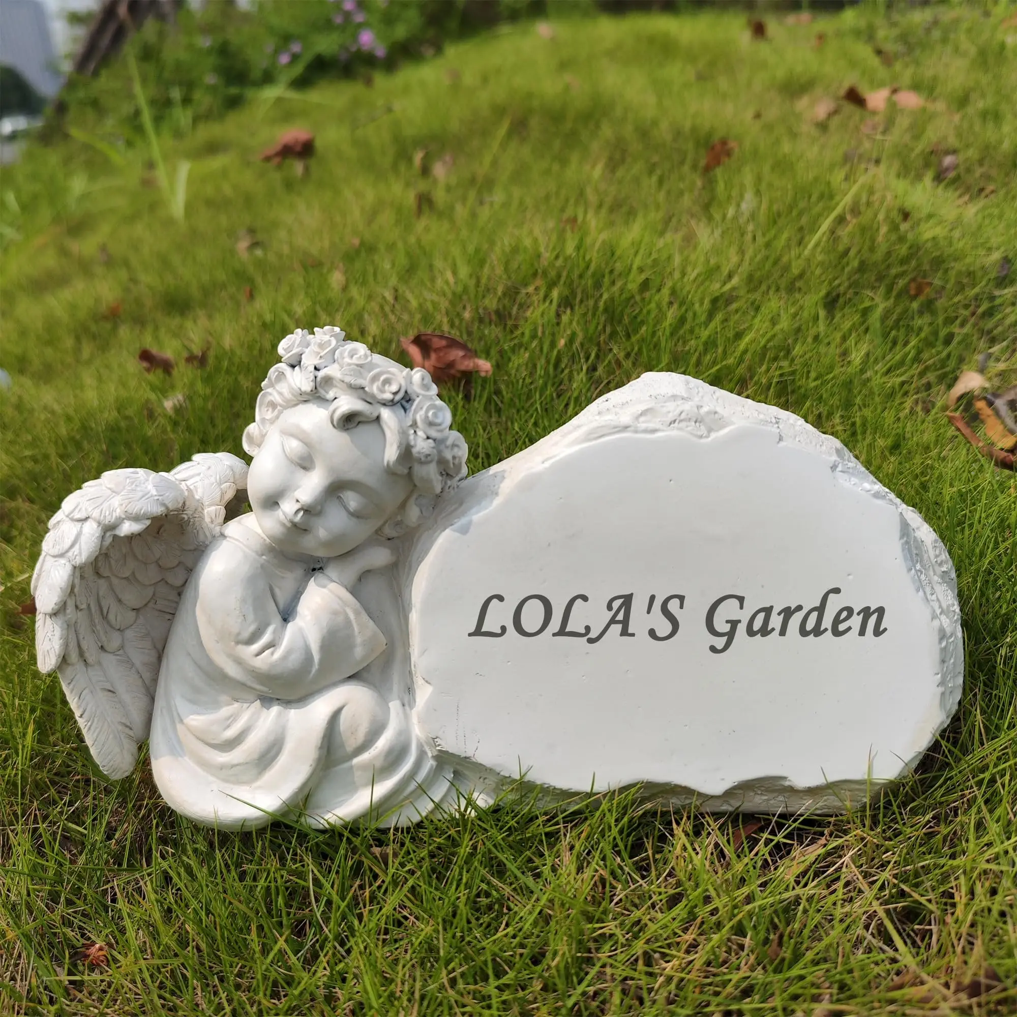 Memorial Garden Stones Engraved with Any Message - Personalized Remembrance Stones Grave Markers Memorial Plaques