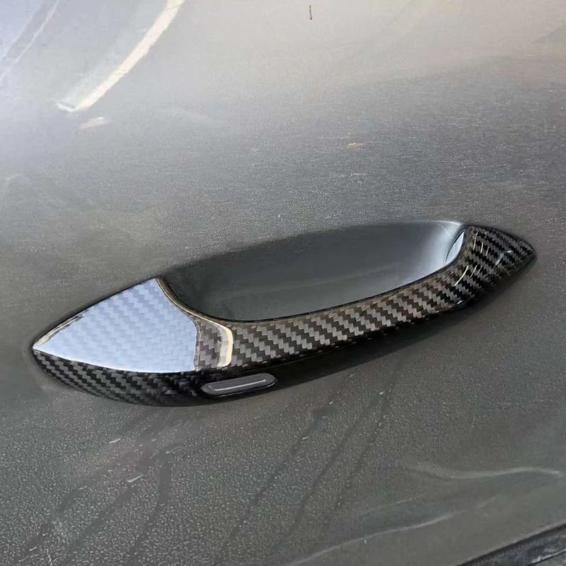Voor Porsche Panamera 971 koolstofvezel deurgreep, Paramela droge carbon buitendeurgreepbehuizing