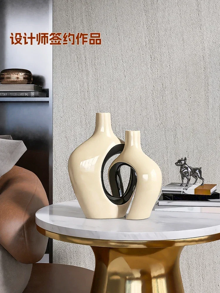 

-Light Luxury High-end Decorative Art Abstract Living Room TV Cabinet Wine Cabinet Foyer Decoration