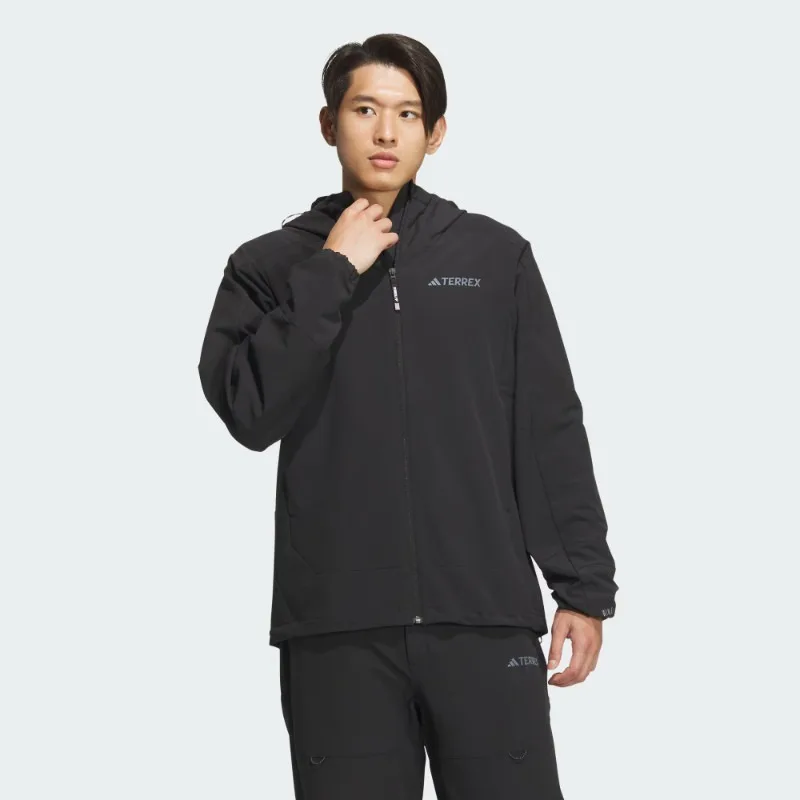 Adidas Men Sport Outfit Light Water Resistant Wind Jacket Tapered Joggers Daily Running One Set JE8282 + EI9761