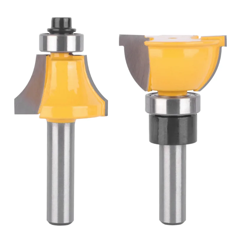 Anti Directional Cone Shaped Circular Arc Combination Knife Woodworking Milling Cutter with Bearing and Edge Trimming Forming
