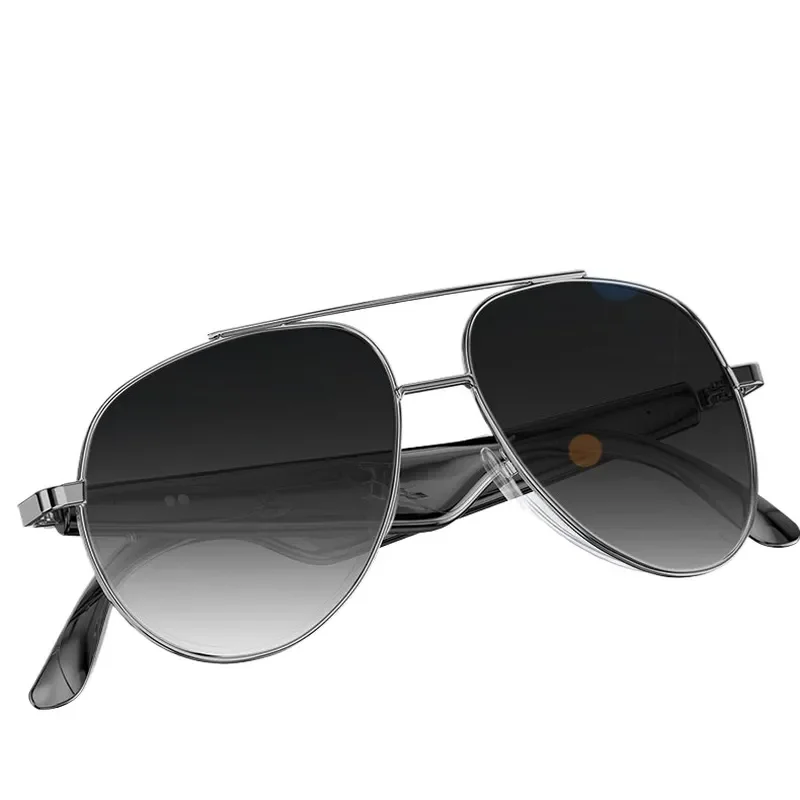 Smart Bluetooth Audio Glasses with AI Voice Assistant Real Time Translation UV Protection Sunglasses for Men Women Driving
