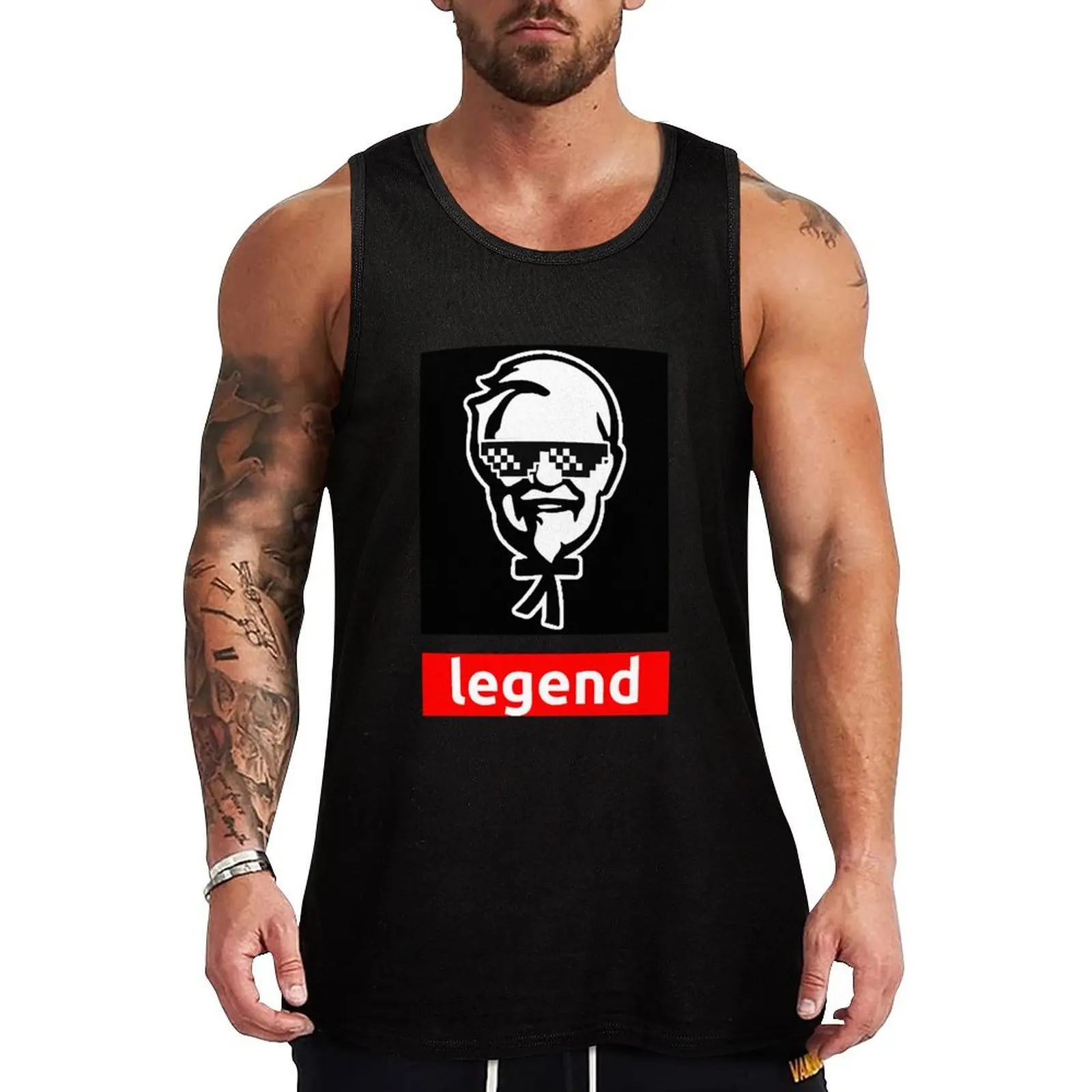 

Colonel Sanders - Famous Figure Legend Classic Tank Top sleeveless gym shirt man fitness anime top sleeveless shirt man gym