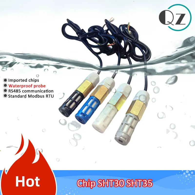 RS485 Modbus Water Proof Temperature Humidity Sensor Probe Modbus real-time monitoring of industrial air humidity SHT30 SHT35