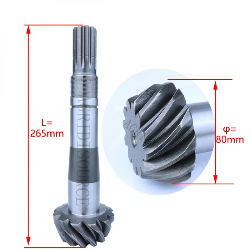 Front Axle Input Screw Bevel Gear Shaft  for lovol 1004/1104/1204 Tractors Parts Number TX1P311010069/70 10 Unavailable