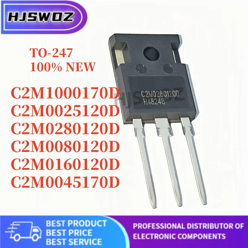 5PCS Brand NEW C2M0080120D C2M0280120D C2M0025120D C2M1000170D C2M0160120D C2M0045170D TO-247 Silicon carbide MOSFET