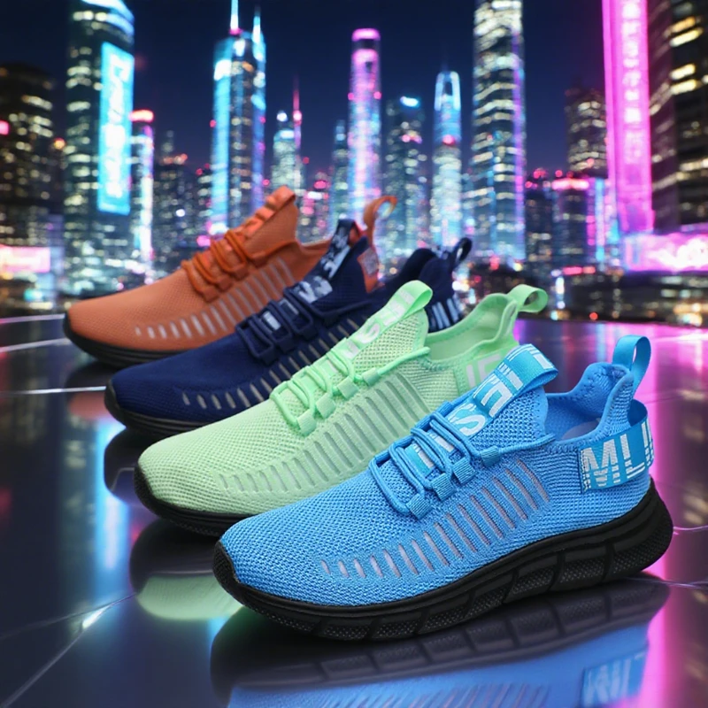 

Легкие кроссовки для мужчин, летние дышащие противоскользящие кроссовки на плоской подошве, уличная спортивная обувь для прогулок, последнее поступление, популярные