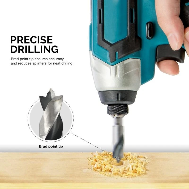 

Набор из 6 коротких спиральных сверл, используемых для настольной дрели, зарядной дрели, высокое качество