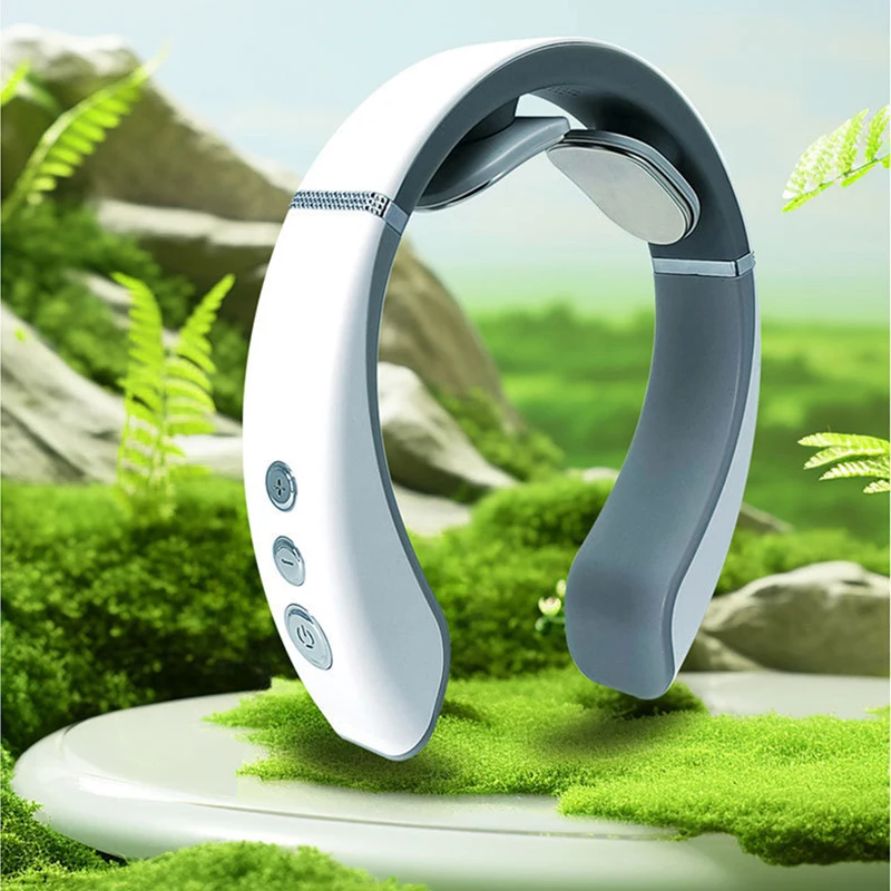 

Electric Neck Massager USB Charging Portable Cervical Massage Device for Work, Travel, Portable Operation Simple White