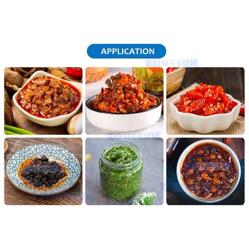 ZONESUN ZS-GTSC1 آلة تعبئة المخللات الصينية معدات التعبئة والتغليف