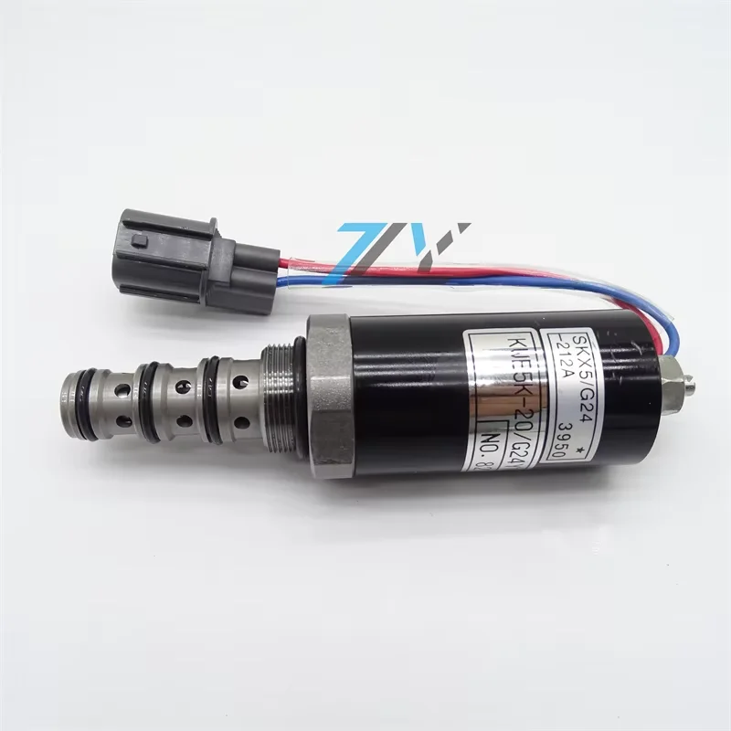 

Hydraulic Solenoid Valve YN35V00005F2 SKX5G24-212A Excavator Solenoid Valve KWE5K-20G24Y12A G24Y12A