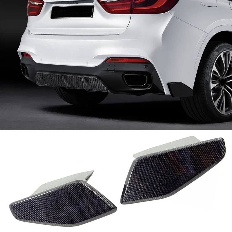 Carbon fiber Rear Splitter Rear Side Valences Fit For BMW F16 X6 M-Sport