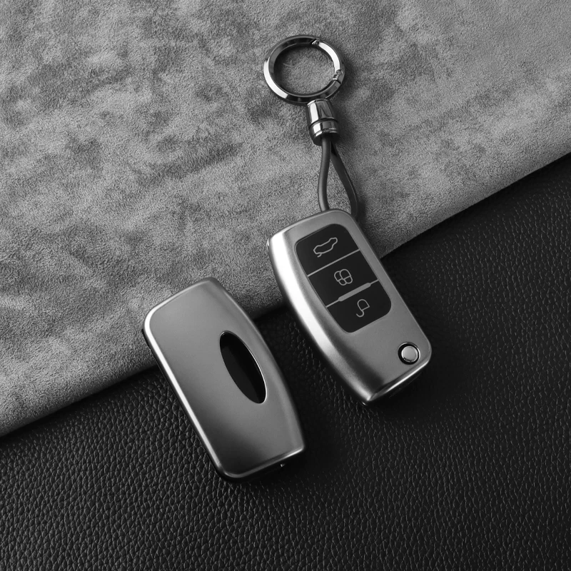 TPU-Auto-Klappschlüsselhülle für Ford Fiesta MK7 Focus 2 C-Max Ecosport S-Max Fusion Mondeo Keyless Protector Shell Zubehör – Detail 4