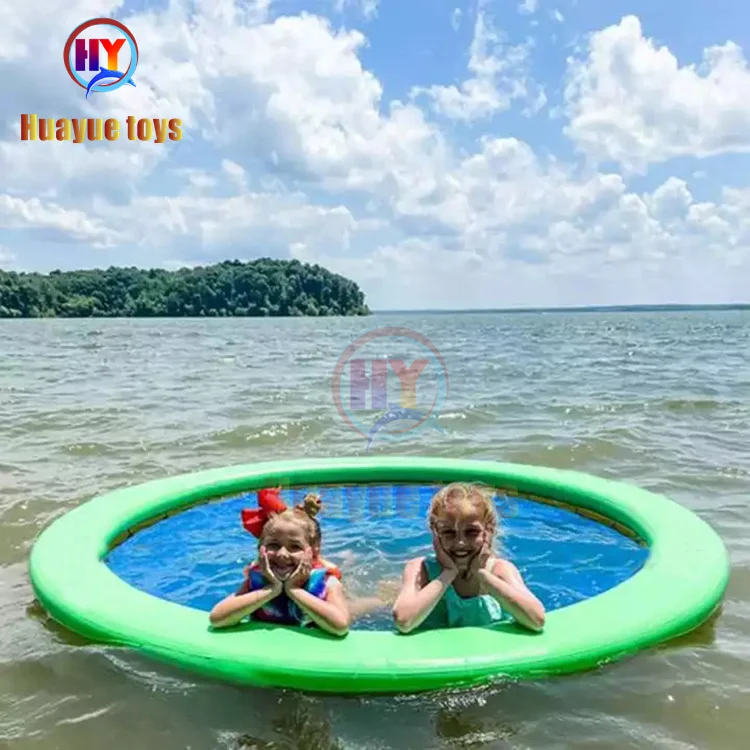 

2022 New design Fabric Pool Hammock Floats chair round Inflatable Water Hammocks inflatable Pool Float for adults