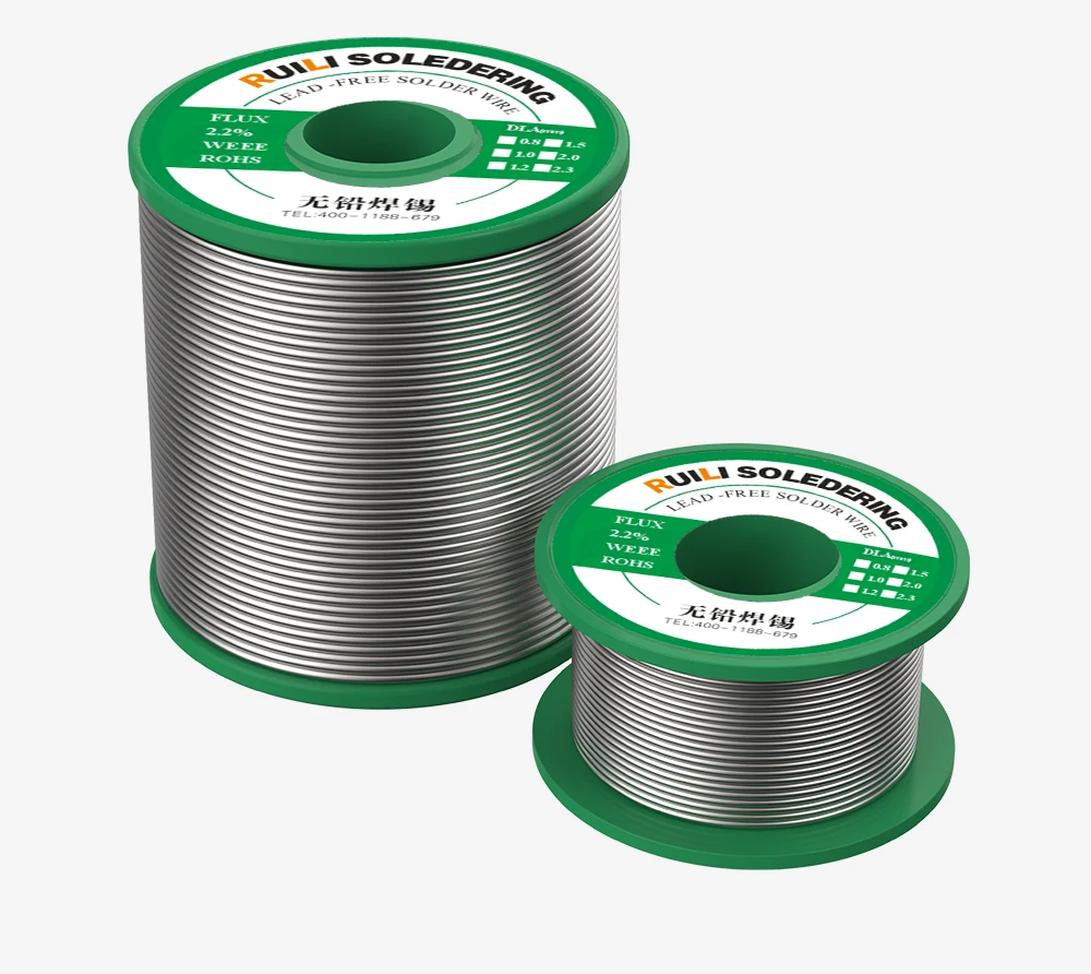 Ruili high-purity lead-free soldering wire 450g rosin cored tin wire household no-clean low-temperature environment-friendly s