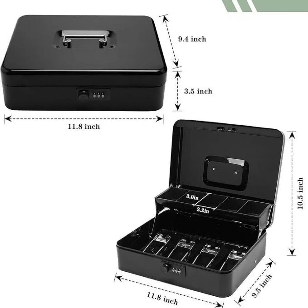 Mechanical Password, Cash Register, Ticket Clip Box, Anti-theft, Hand Withdrawal, Money Household Small Fuse Box