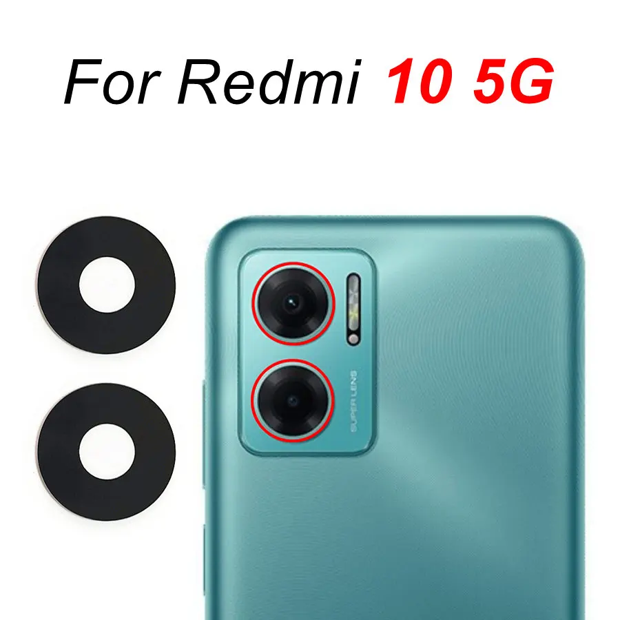 New Coopart Rear Back Camera Glass For Xiaomi Redmi 10A 10C Redmi 10 Prime 5G 2022 Main Camera Lens Glass Cover With Adhesive