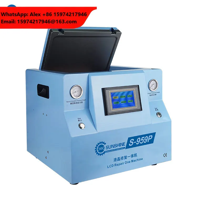 S-959P Mobile Phone Lcd Glass Laminator Laminating Bubble Remover Machine For Iphone Samsung Lcd