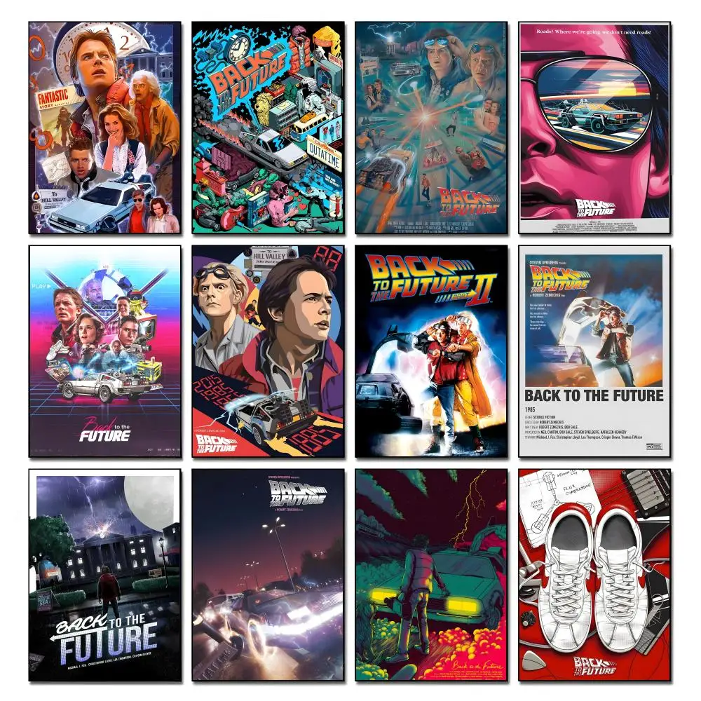 Movie B-Back To The F-Future Poster HD art, waterproof, sticky wall, home decoration (living room, bedroom, bar), aesthetic