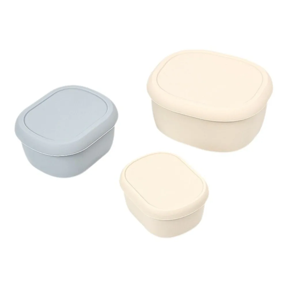 Neue Lunchbox aus lebensmittelechtem Silikon mit Deckel, auslaufsicherer Lebensmittelbehälter, BPA-frei, 200/300/600 ml, Mikrowellenherd-Lunchbox, Picknick – Detail 3