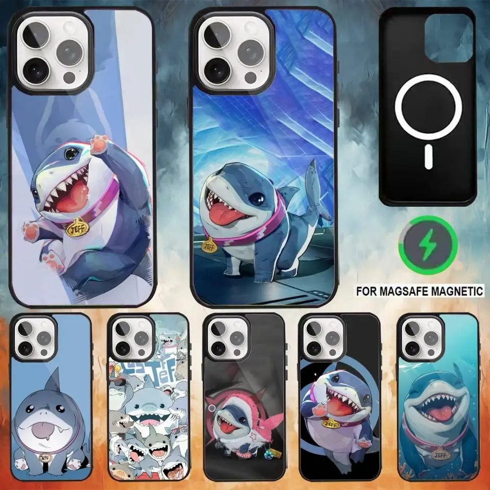 

J-Jeff The Land Shark Phone Case For iPhone17,16,15,14,13,12,11 Plus,Pro Max Magnetic Magsafe Wireless Charging