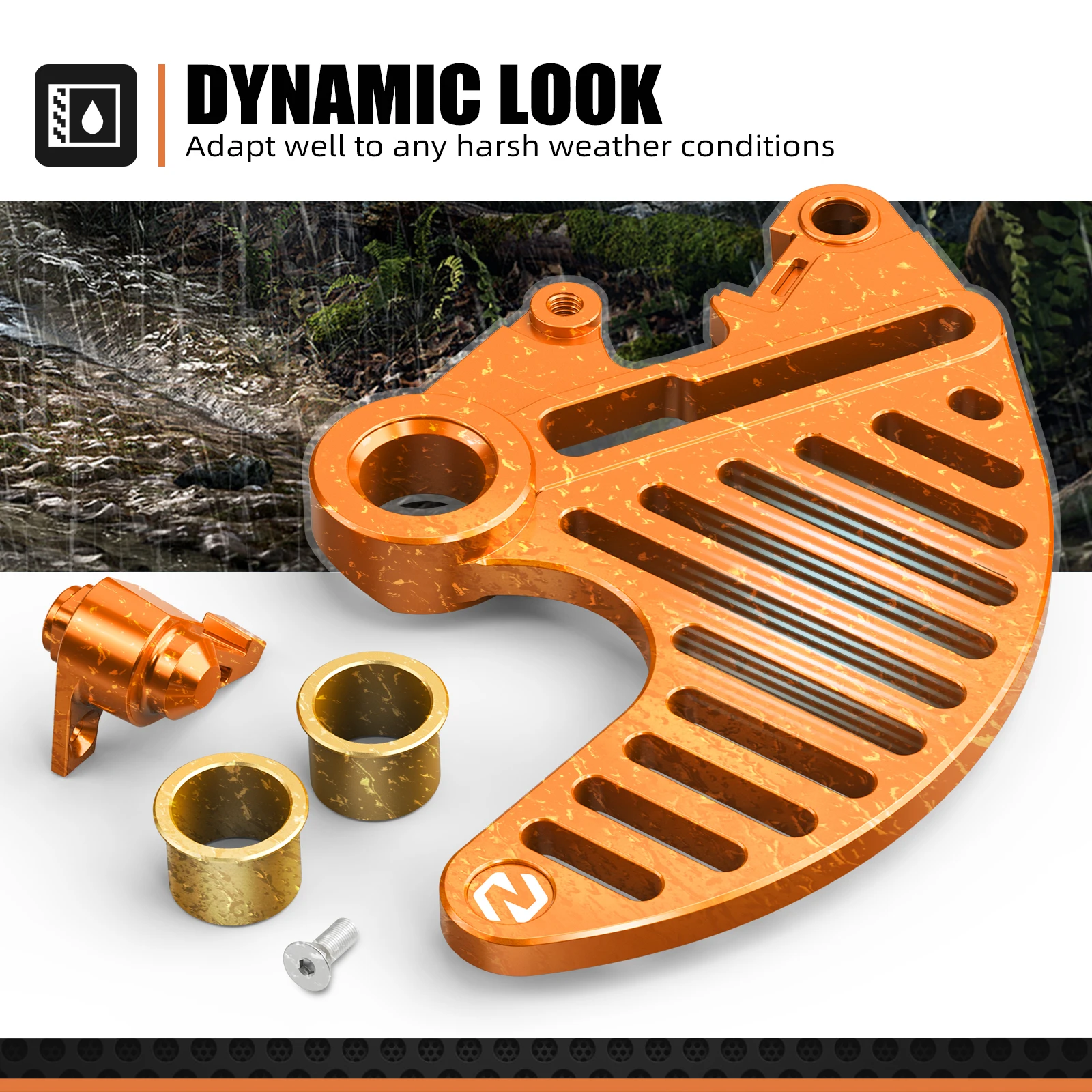 (EU-Lager) Für 2026 2025 KTM EXC 300 6D TPI XCW EXC-F 500 450 350 300 250 200 150 125 SX XC F Vorderer und Hinterer Bremsscheibenschutz-Kit – Detail 12