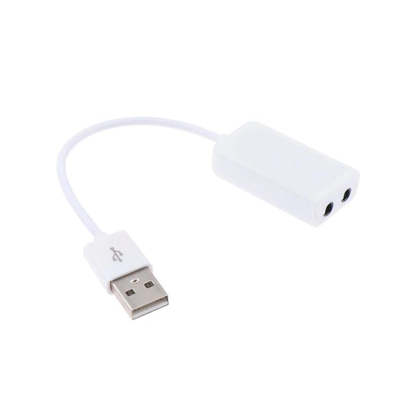 맥북 컴퓨터 노트북 PC 7.1 외장 USB 사운드 카드 잭, 3.5mm USB 오디오 어댑터 이어폰 마이크 사운드 카드