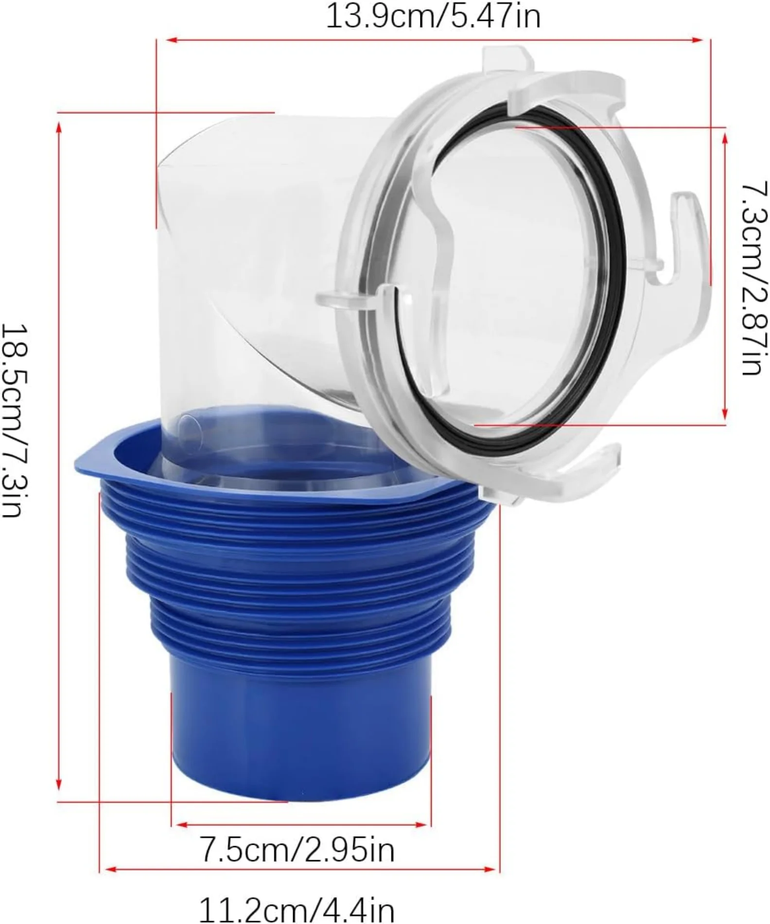 4-In-1 90 درجة RV خرطوم الصرف الصحي محول مع محول مقطورة موصل أنابيب النفايات لشاحنة مقطورة متنقل التخييم استنزاف #2