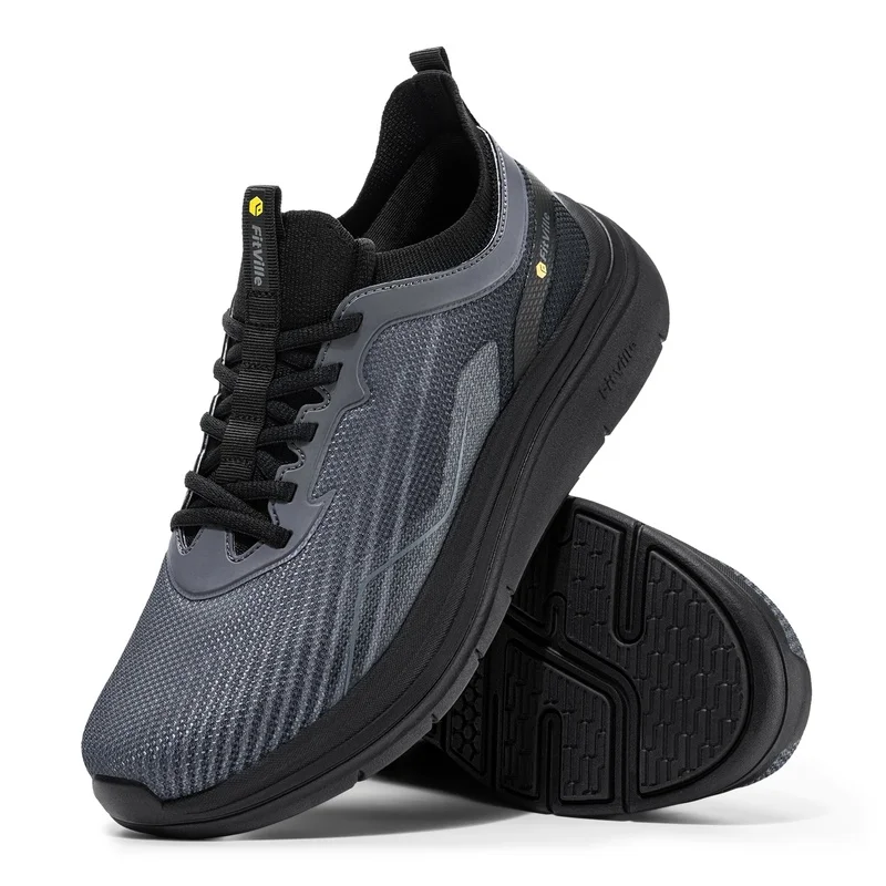 FitVille Men'S Walking Sneakers Wide Toe Box Water-Repellent Casual Sports Running Shoes All-Day Comfort For Swollen Feet