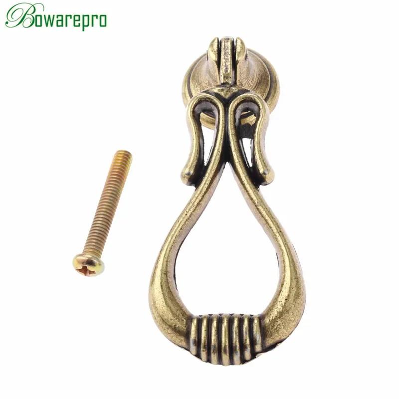 1Pc Antique Kitchen Cabinet Knob Cupboard Dresser Drawer Room Door Pull Handle Furniture Knobs and Handles,Single Hole/64mm