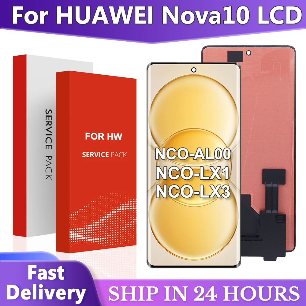 nova10 DIsplay For Huawei Nova 10 LCD Display Screen Touch Panel Digitizer Frame For Huawei Nova 10 NCO-AL00 Screen Replacement