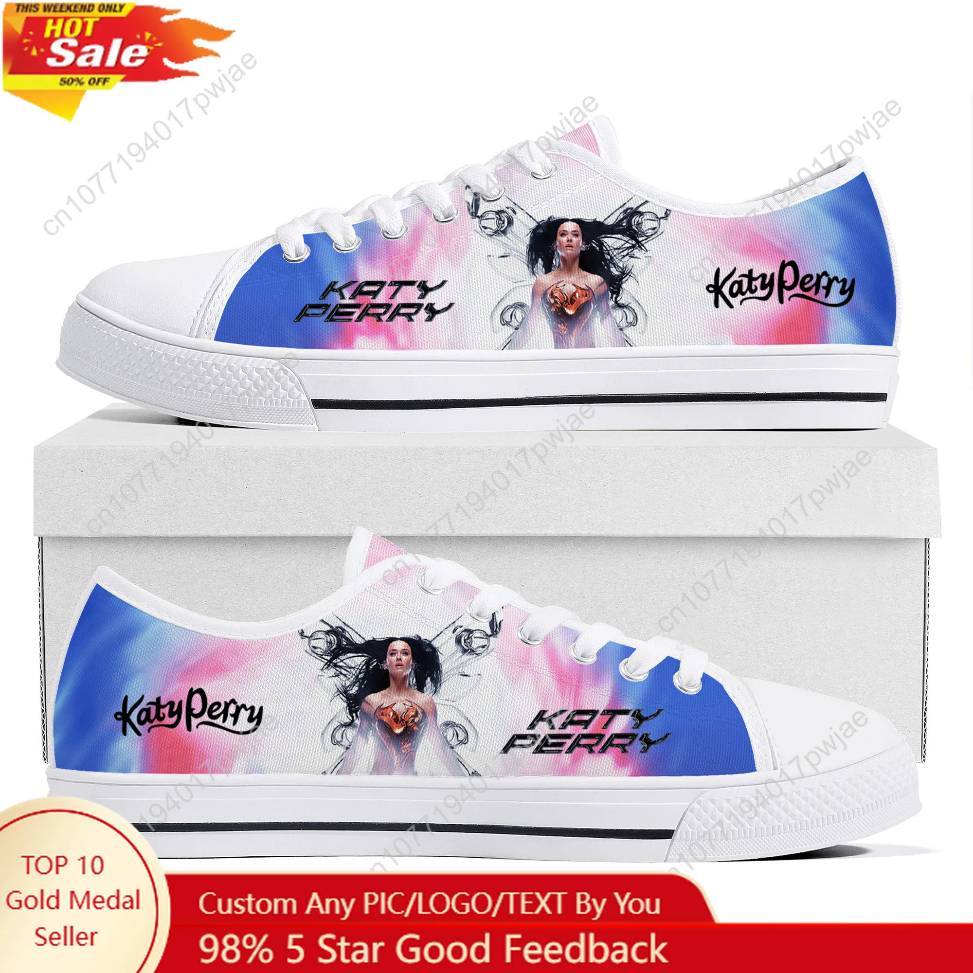 

Katy Perry Singer Low Top Lightweight Flat Sneakers Mens Womens Canvas Sneaker Casual Couple Hiking Lightweight Shoes