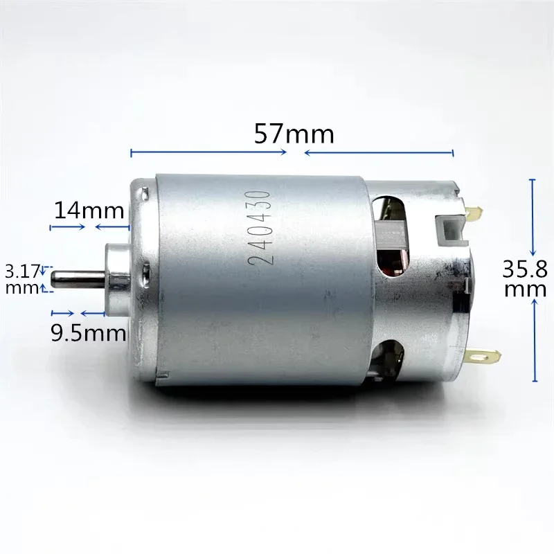 RS-550-7127 DC 12V 14.4V 19500RPM High Speed Power Front Ball Bearing Mini 550 Motor DIY Electric Drill Garden Tools Toy Model