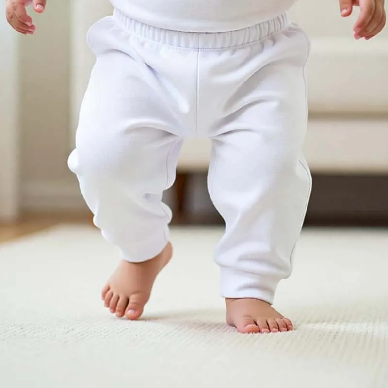 Babyhose, 100 % Baumwolle, einfarbig, lässige Jogginghose für Neugeborene, Kleinkinder, Jungen und Mädchen, Hose mit elastischem Bund, 0–24 Monate