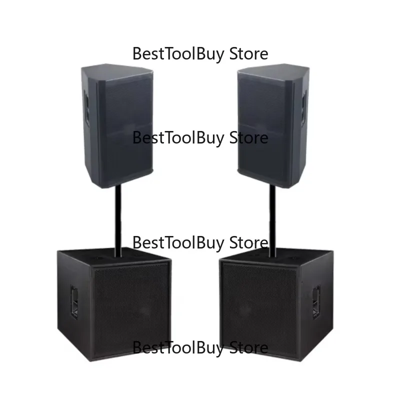 Hot Sale 600-Watt Neodymium 15-Inch Professional Two-Way Loudspeaker 8 Ohm Impedance Durable DJ Concerts Stage