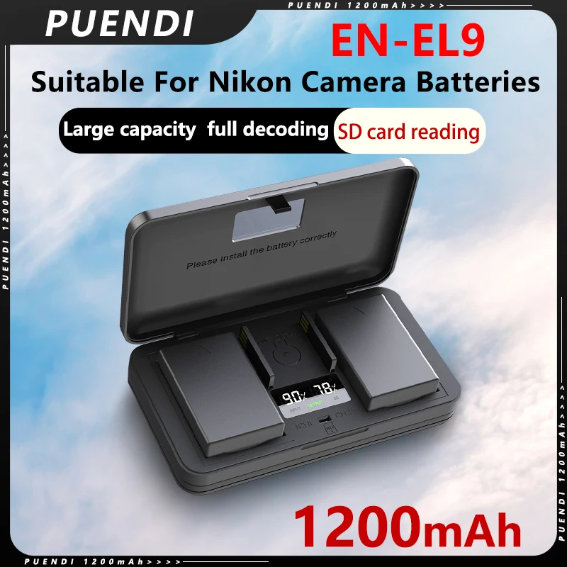 

EN-EL9 EN EL9a Battery and Charger For Nikon DF D40 D50 D40X D60 D70S D70s D80 D100 D300 D700 D3000 D5000 D5100 D8000 Cameras