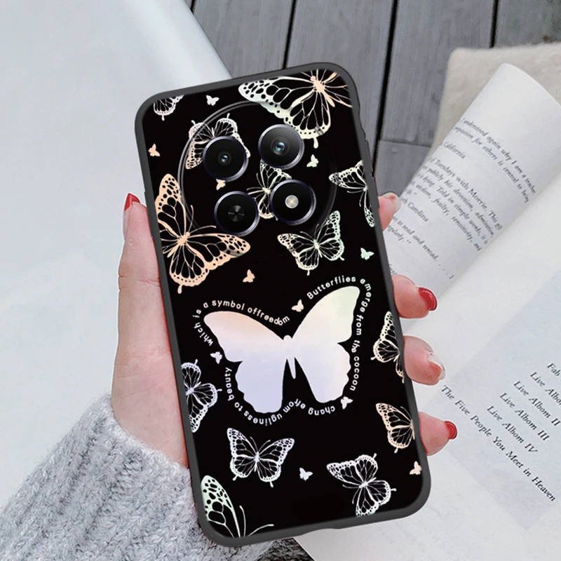 For Realme 13 Pro+ 13 Pro 12+ 12 Pro 12Pro+ 5G C65 C55 C67 11x Narzo 60x 12x 12 Narzo70 Pro Art Plants Flowers Luxury Phone Case