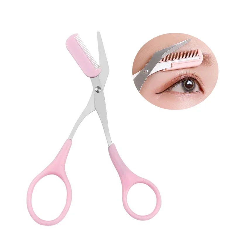 Eyebrow Trimming Knife Eyebrow Face Razor Eyebrow Scissors Brow Comb Trimmer Scraper Women Professional Beauty Makeup Tools