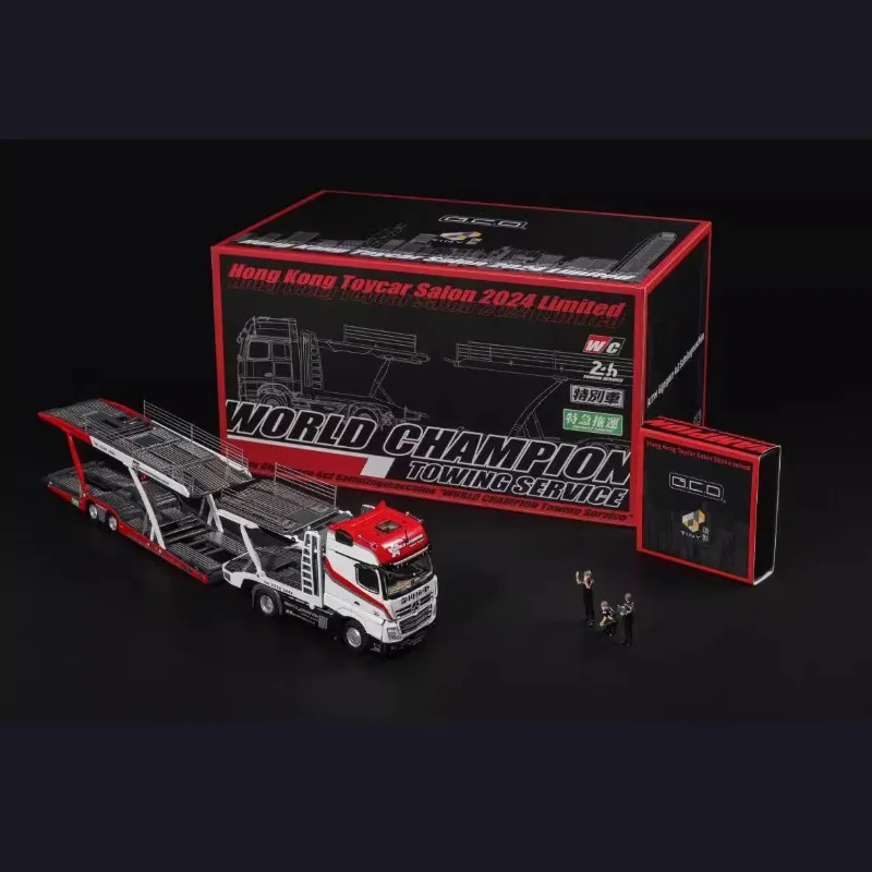 

1/64 Weichuan trailer двойной автомобиль Hella Xtacoma литая под давлением модель автомобиля из сплава, праздничная подарочная игрушка для мальчиков, декоративный предмет для взрослых.