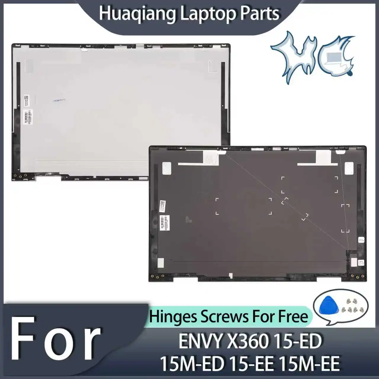 

New Laptop Housing For ENVY X360 15-ED 15M-ED 15-EE 15M-EE LCD Back Cover Replacement Silver/brown Color