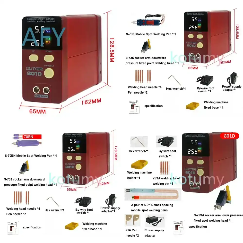 801D Energy Storage Battery Spot Welding Machine for 18650 Iron Lithium Battery DIY Handheld Welding Pen for Household