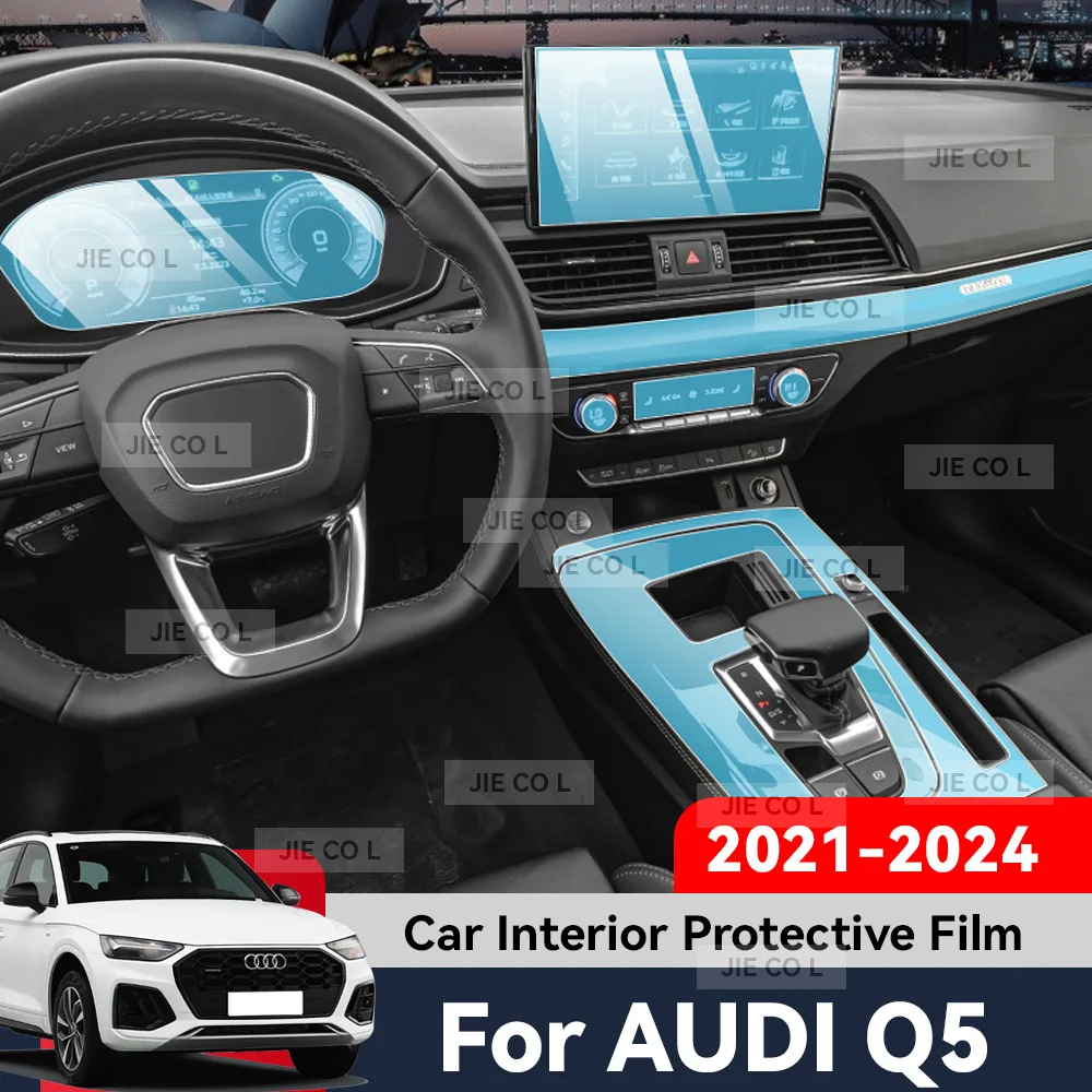 Auto Central Control Screen TPU Navigation Anti Scratch Interior Protection Film GPS Navigation For AUDI Q5 2021-2024