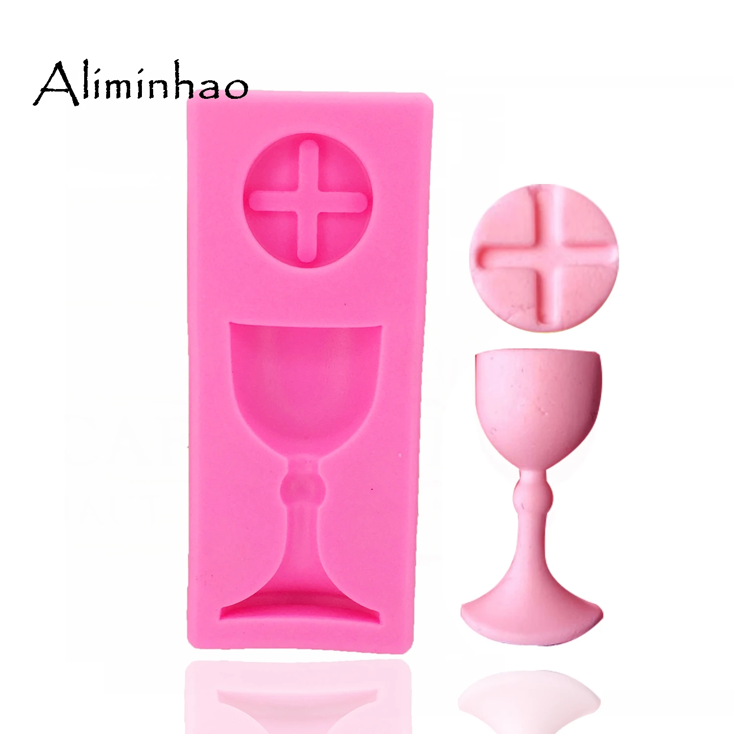 B1233 Trophy mold cake mould DIY cup Silicone Mold for 3D cr